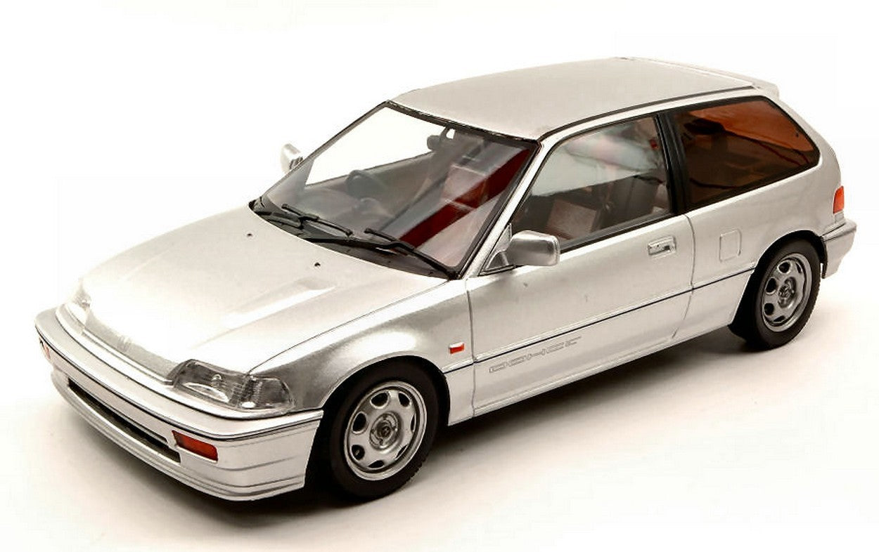 MODELLINO IN SCALA COMPATIBILE CON HONDA CIVIC EF3 SI 1987 SILVER 1:18 TRIPLE 9 T9-1800100