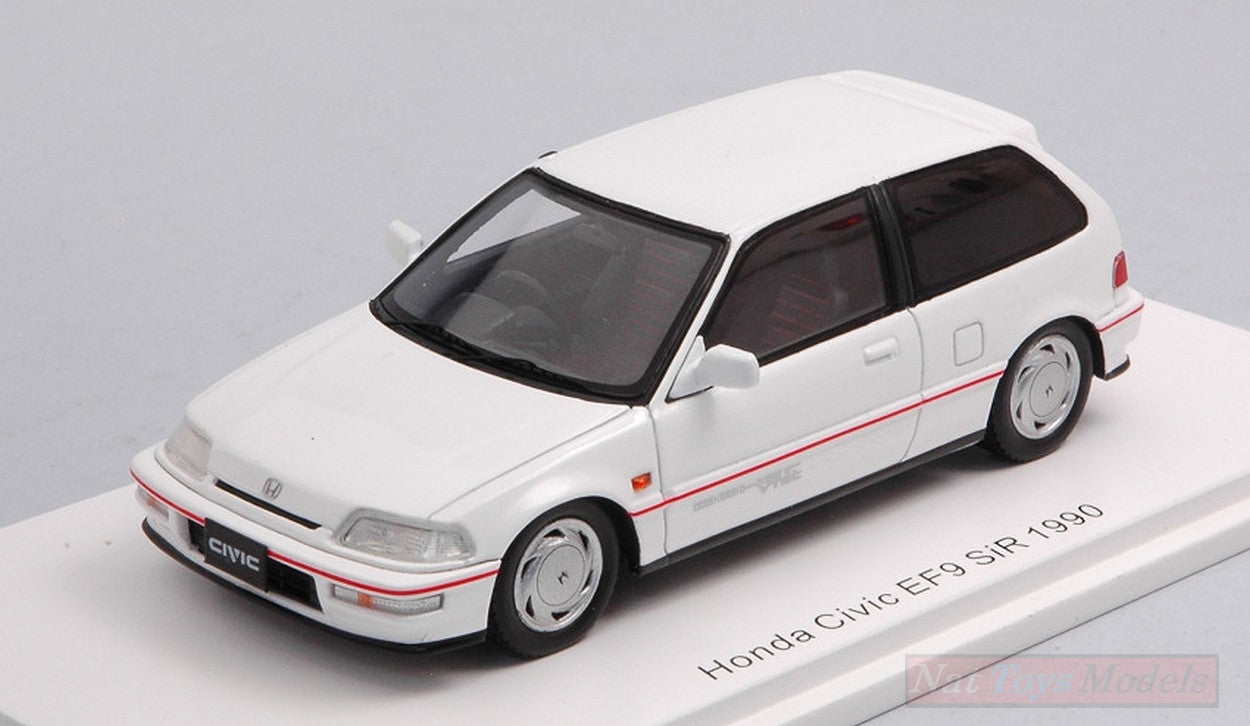 MODELLINO IN SCALA COMPATIBILE CON HONDA CIVIC EF9 SiR 1990 WHITE 1:43 SPARK MODEL S5453