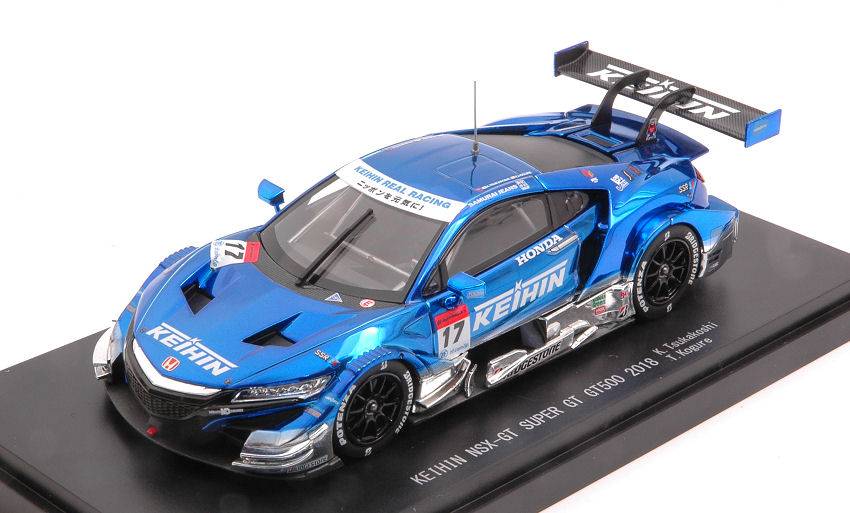 SCALE MODEL COMPATIBLE WITH HONDA MOTUL NSX-GT N.17 SUPER GT500 2018 K.TSUKAKOSHI-T.KOGURE 1:43 EBBRO EB45630