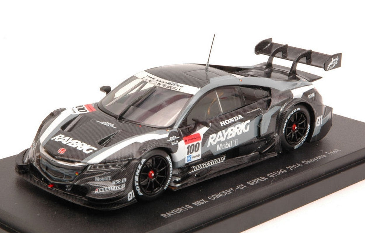 MODELLINO IN SCALA COMPATIBILE CON HONDA NSX CONCEPT-GT N.100 SUPER GT500 OKAYAMA TEST 2014 1:43 EBBRO EB45091