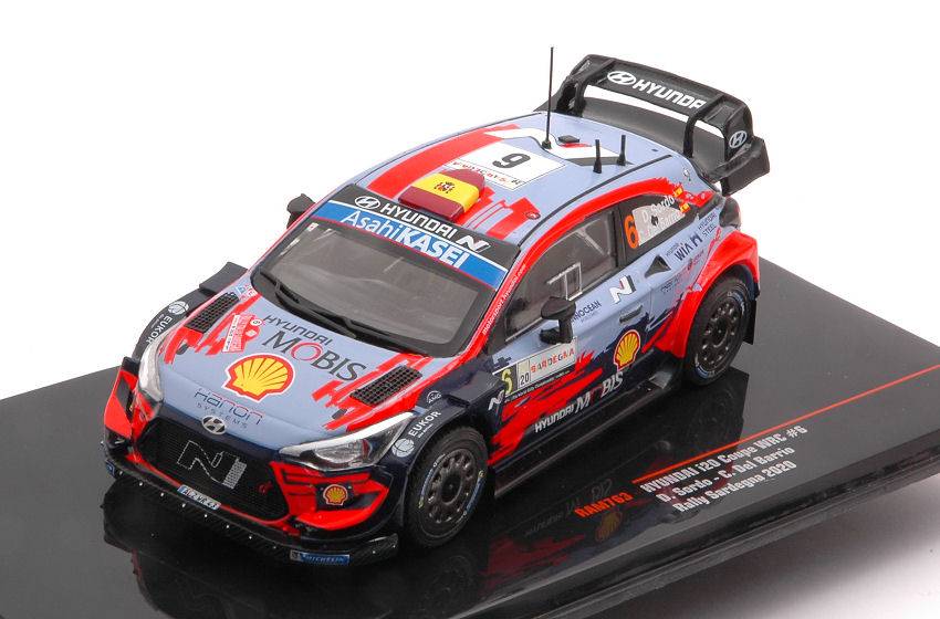 MODELE REDUIT COMPATIBLE AVEC HYUNDAI i2 COUPE WRC N.6 RALLY SARDAIGNE 2020 SORDO-DEL BARRIO 1:43 IXO MODEL RAM763