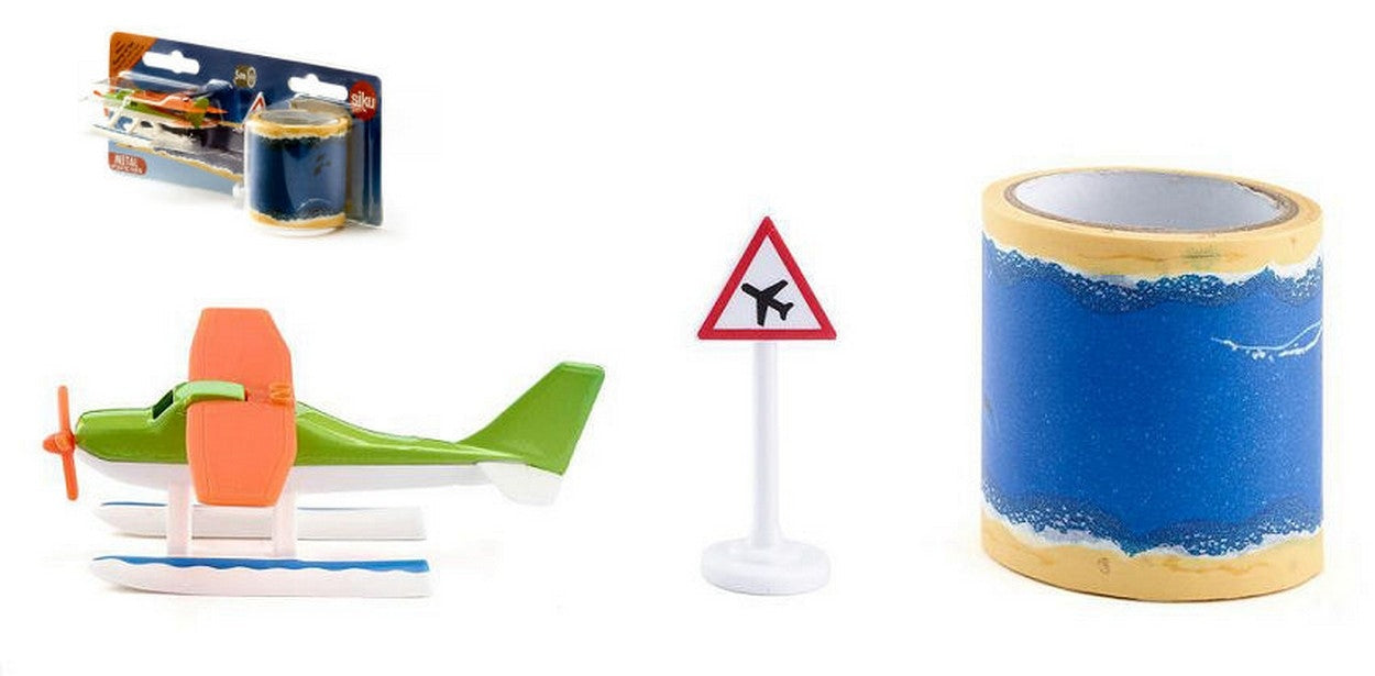 MODELLINO IN SCALA COMPATIBILE CON IDROVOLANTE C/TAPPETO + ACCESSORI mm 80 SIKU SK1602