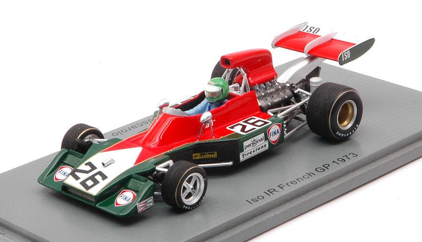 MODELLINO IN SCALA COMPATIBILE CON ISO IR HENRI PESCAROLO 1973 N.26 FRENCH GP 1:43 SPARK MODEL S7571