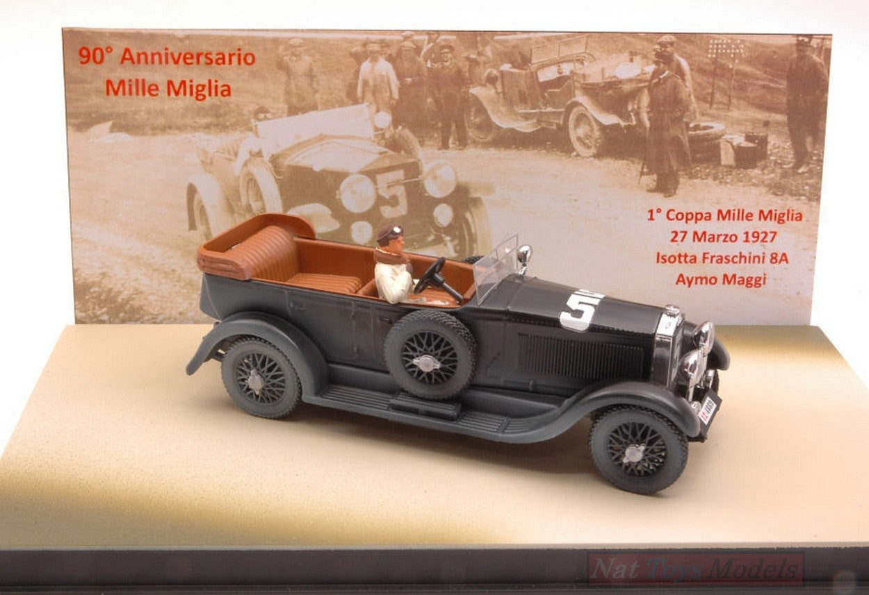 MODELLINO IN SCALA COMPATIBILE CON ISOTTA FRASCHINI N.5 M.MIGLIA 1927 A.MAGGI 90mo ANN.M.M.LIM.PCS 90 1:43 RIO RI4530P