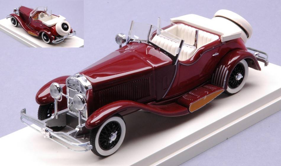MODELLINO IN SCALA COMPATIBILE CON ISOTTA FRASCHINI TORPEDO CASTAGNA 1930 BORDEAUX 1:43 RIO RI4366-2