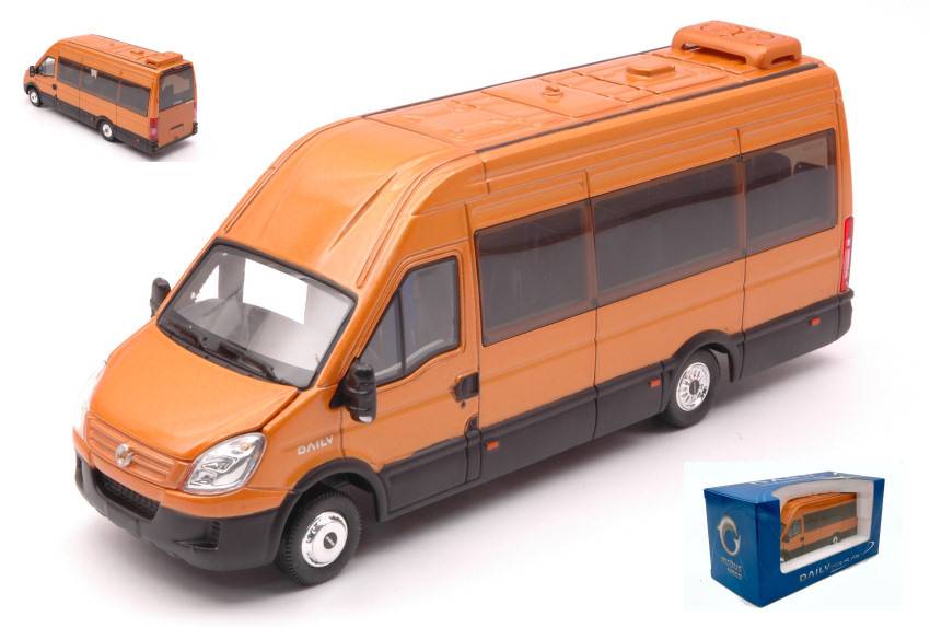 SCALE MODEL COMPATIBLE WITH IVECO MINIBUS GOLD 1:43 ROS RS00122 DIE CAST