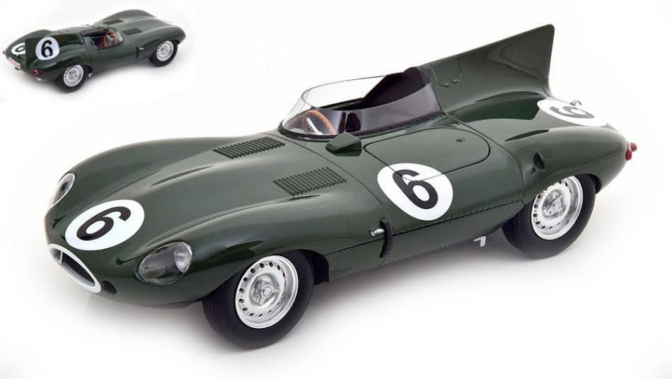 MODELLINO IN SCALA COMPATIBILE CON JAGUAR D-TYPE (LN) N.6 LM 1955 HAWTHORN-BUEB 1:18 CMR CLASSIC MODEL REPLICARS CMR192