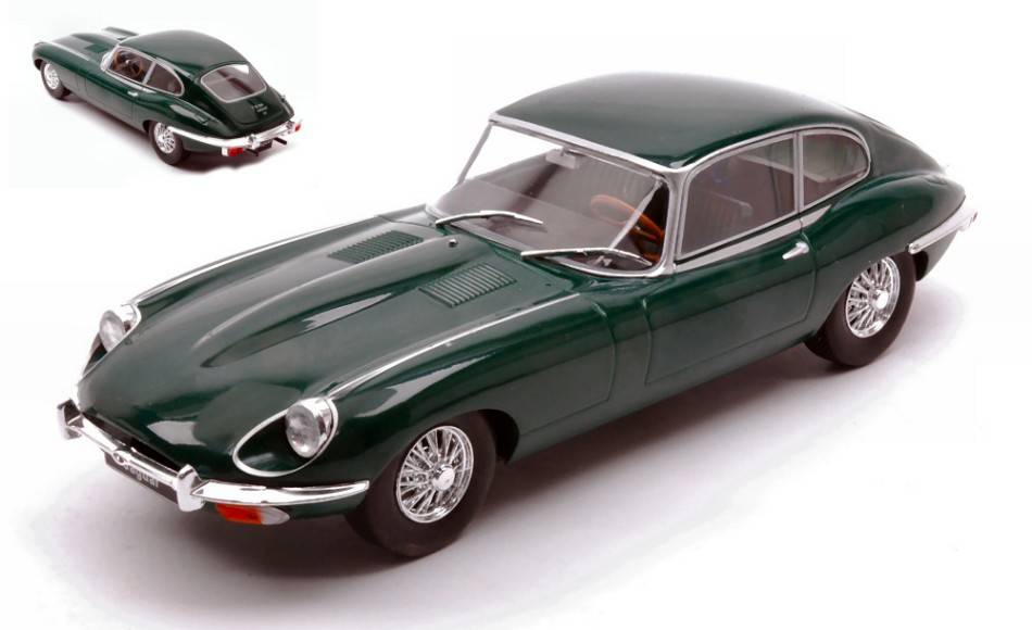 MODÈLE RÉDUIT COMPATIBLE AVEC JAGUAR E-TYPE VERT FONCÉ 1:24 WHITEBOX WB124149
