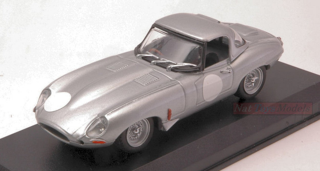 MODELLINO IN SCALA COMPATIBILE CON JAGUAR HERITAGE E-TYPE LIGHTWEIGHT 1963 SILVER 1:43 BEST MODEL BT9680