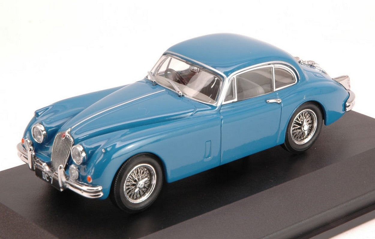MODELLINO IN SCALA COMPATIBILE CON JAGUAR XK150 COUPE' 1957 BLUE 1:43 OXFORD OXFJAGXK1500