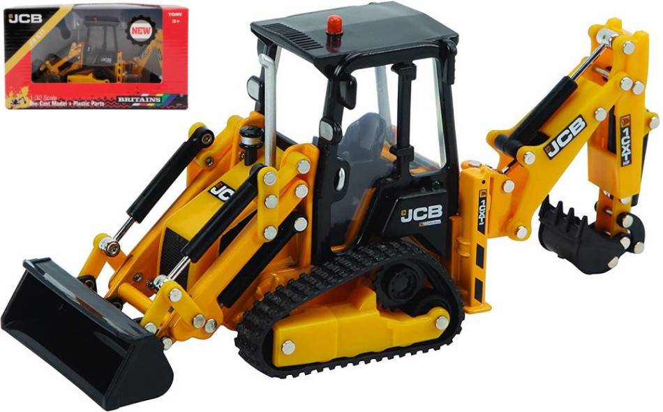 MODELE REDUIT COMPATIBLE AVEC JCB 1 CXT 1:32 BRITAINS LC43264 DIE CAST