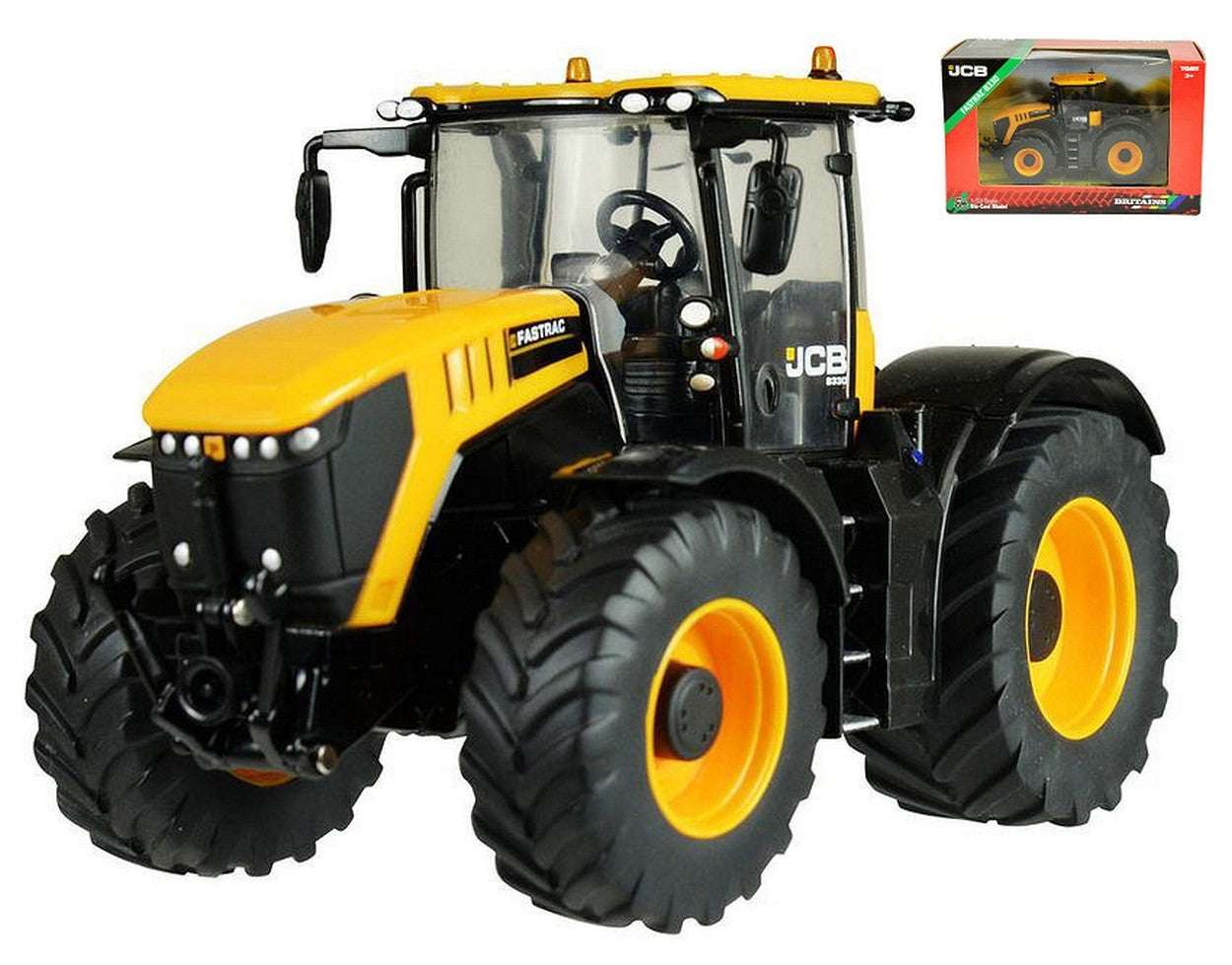 MODELLINO IN SCALA COMPATIBILE CON JCB 8330 FASTRAC TRACTOR 1:32 BRITAINS LC43206