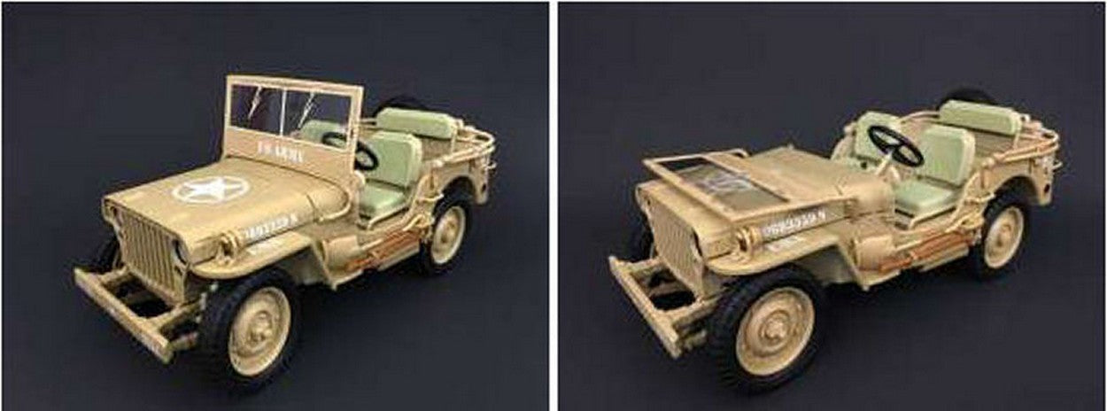 SCALE MODEL COMPATIBLE WITH JEEP WILLYS 1943 CASABLANCA DESERT SAND 1:18 TRIPLE 9 T9-1800140
