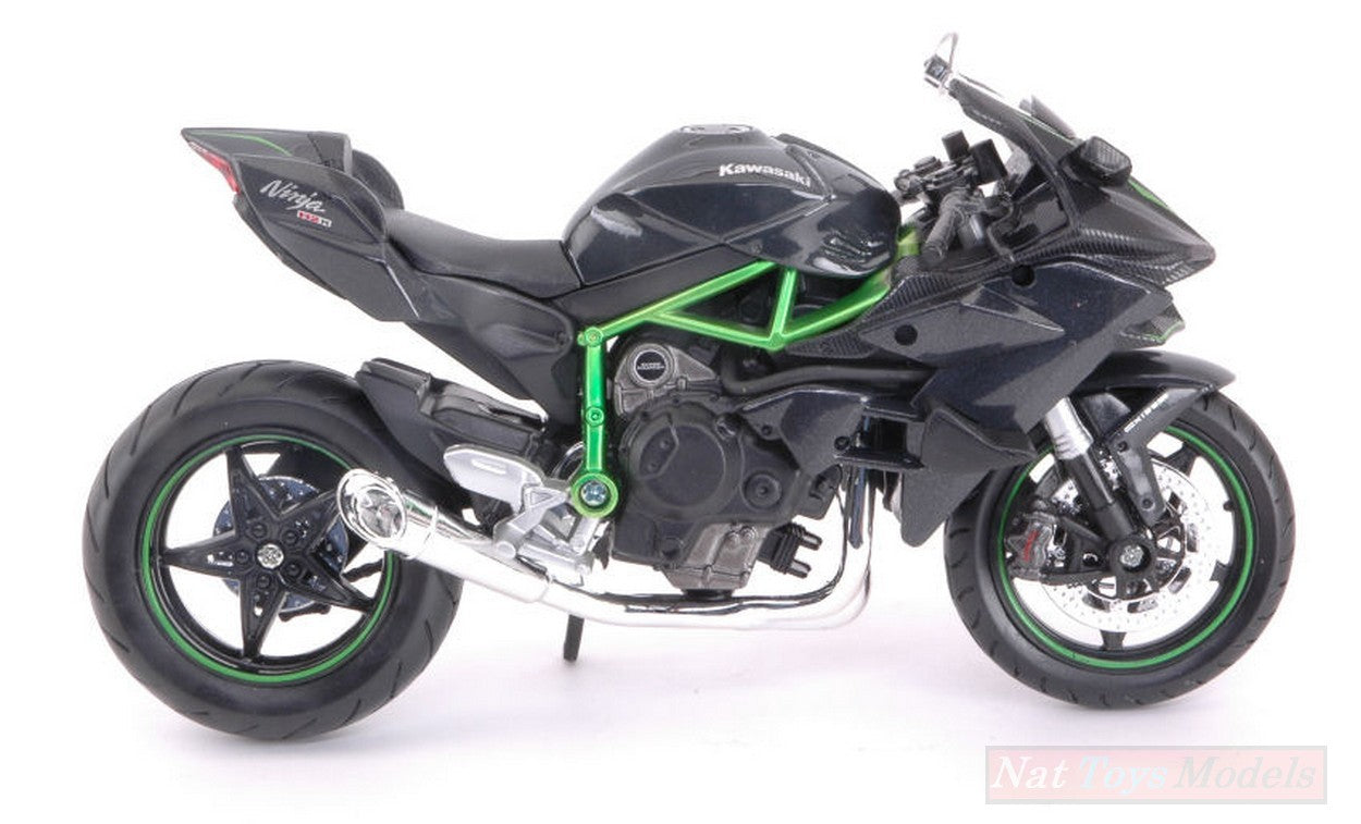 MODELE REDUIT COMPATIBLE AVEC KAWASAKI NINJA H2 R NOIR/VERT 1:12 MAISTO MI16880
