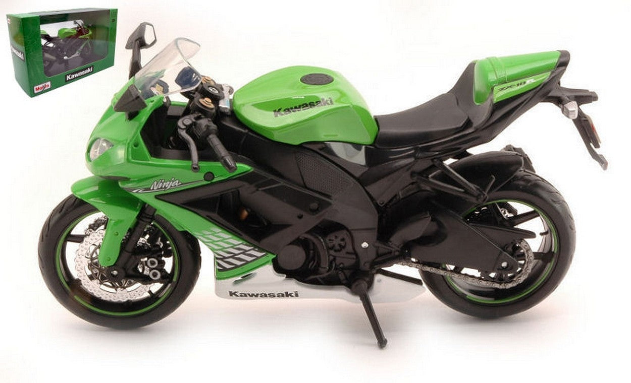 MODELE REDUIT COMPATIBLE AVEC KAWASAKI NINJA ZX-10R VERT 1:12 MAISTO MI32709