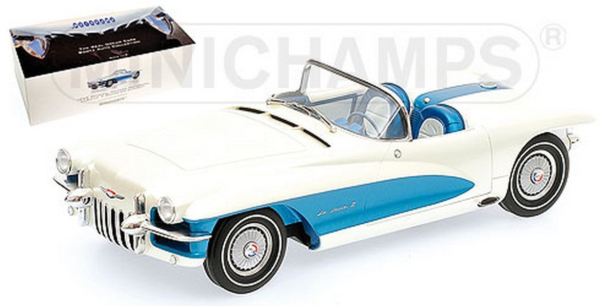 MODELE REDUIT COMPATIBLE AVEC LA SALLE ROADSTER 1955 BLANC & BLEU 1:18 MINICHAMPS PM107147030