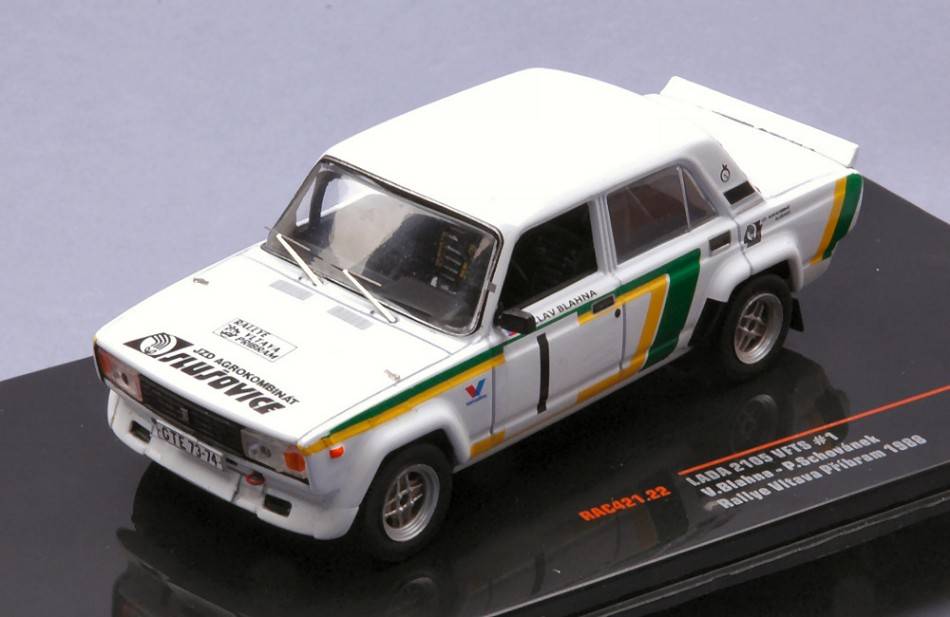SCALE MODEL COMPATIBLE WITH LADA 2105 VFTS N.1 VITAVA PRIBRAM RALLY 1988
BLAHNA/SCHOVANEK 1:43 IXO MODEL RAC421