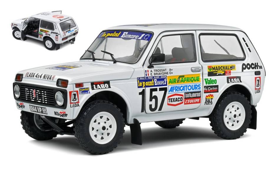 SCALE MODEL COMPATIBLE WITH LADA NIVA N.157 PARIS DAKAR 1983 TROSSAT/BRIAVOINE 1:18 SOLID SL1807303