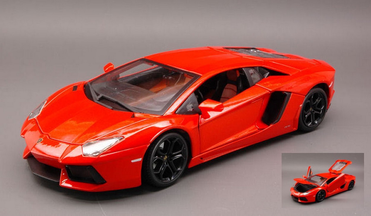 SCALE MODEL COMPATIBLE WITH LAMBORGHINI AVENTADOR LP700-4 2011 ORANGE 1:18 BURAGO BU11033OR