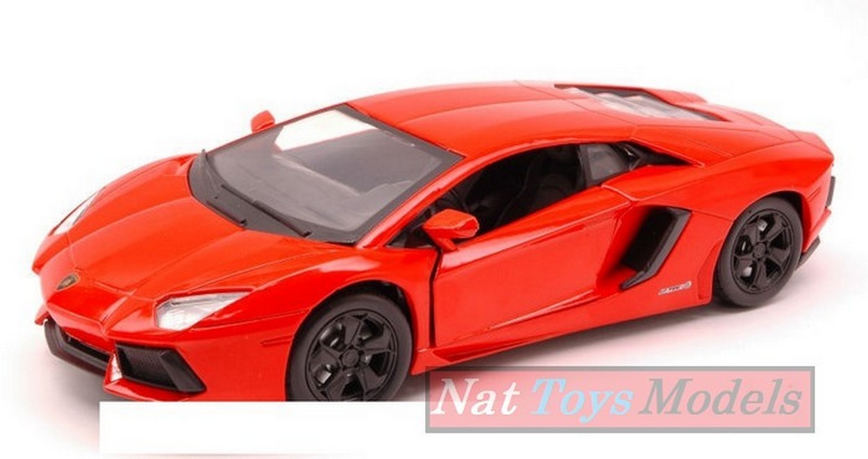 MODELLINO IN SCALA COMPATIBILE CON LAMBORGHINI AVENTADOR LP700-4 RED 1:24 NEW RAY NY71256R