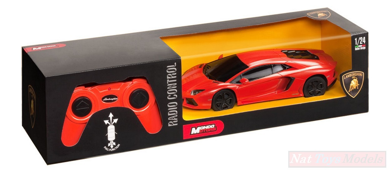SCALE MODEL COMPATIBLE WITH LAMBORGHINI AVENTADOR RADIO CONTROL 1:24 MONDO MOTORS MM63131