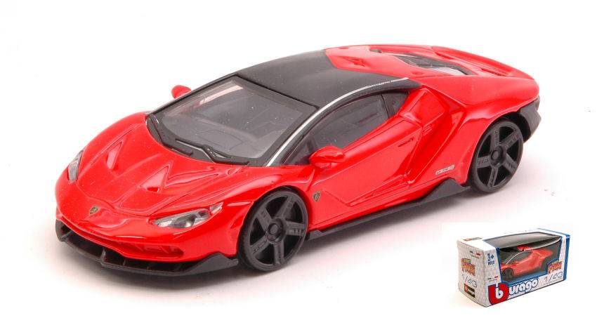 MODELE REDUIT COMPATIBLE AVEC LAMBORGHINI CENTENARIO LP 770-4 2016 ROUGE 1:43 BURAGO BU30382R
