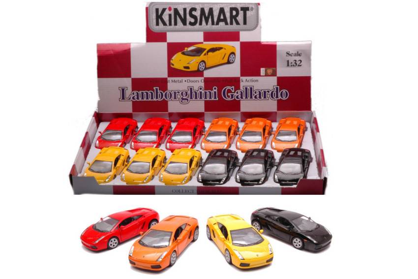 SCALE MODEL COMPATIBLE WITH LAMBORGHINI GALLARDO 12 cm KINSMART KT5098D