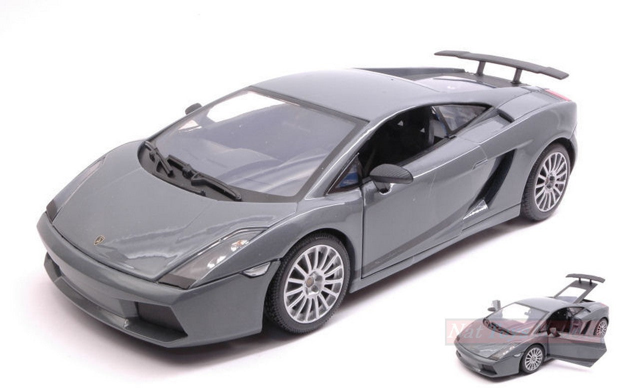 SCALE MODEL COMPATIBLE WITH LAMBORGHINI GALLARDO SUPERLEGGERA 2007 DARK GRAY 1:18 MOTORMAX MTM73181GY