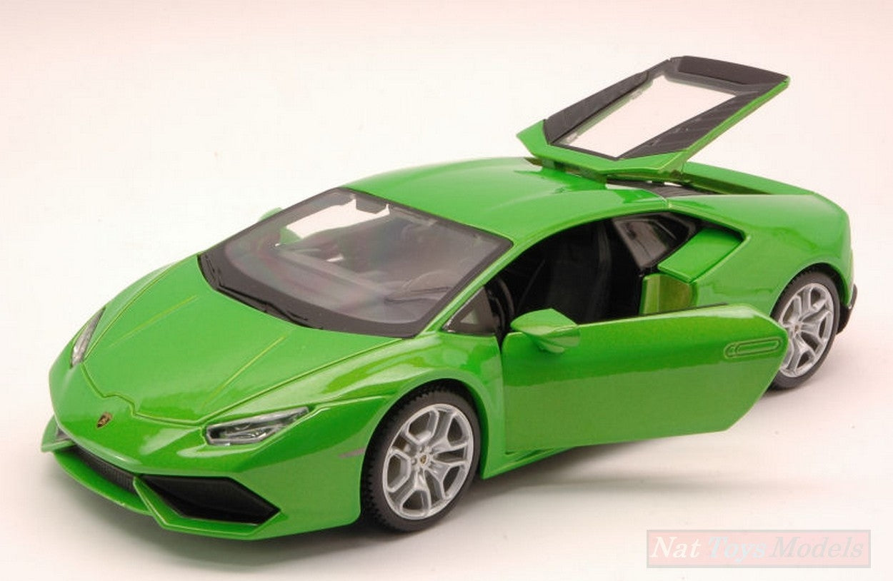SCALE MODEL COMPATIBLE WITH LAMBORGHINI HURACAN 2014 GREEN 1:24 MAISTO MI31509GR