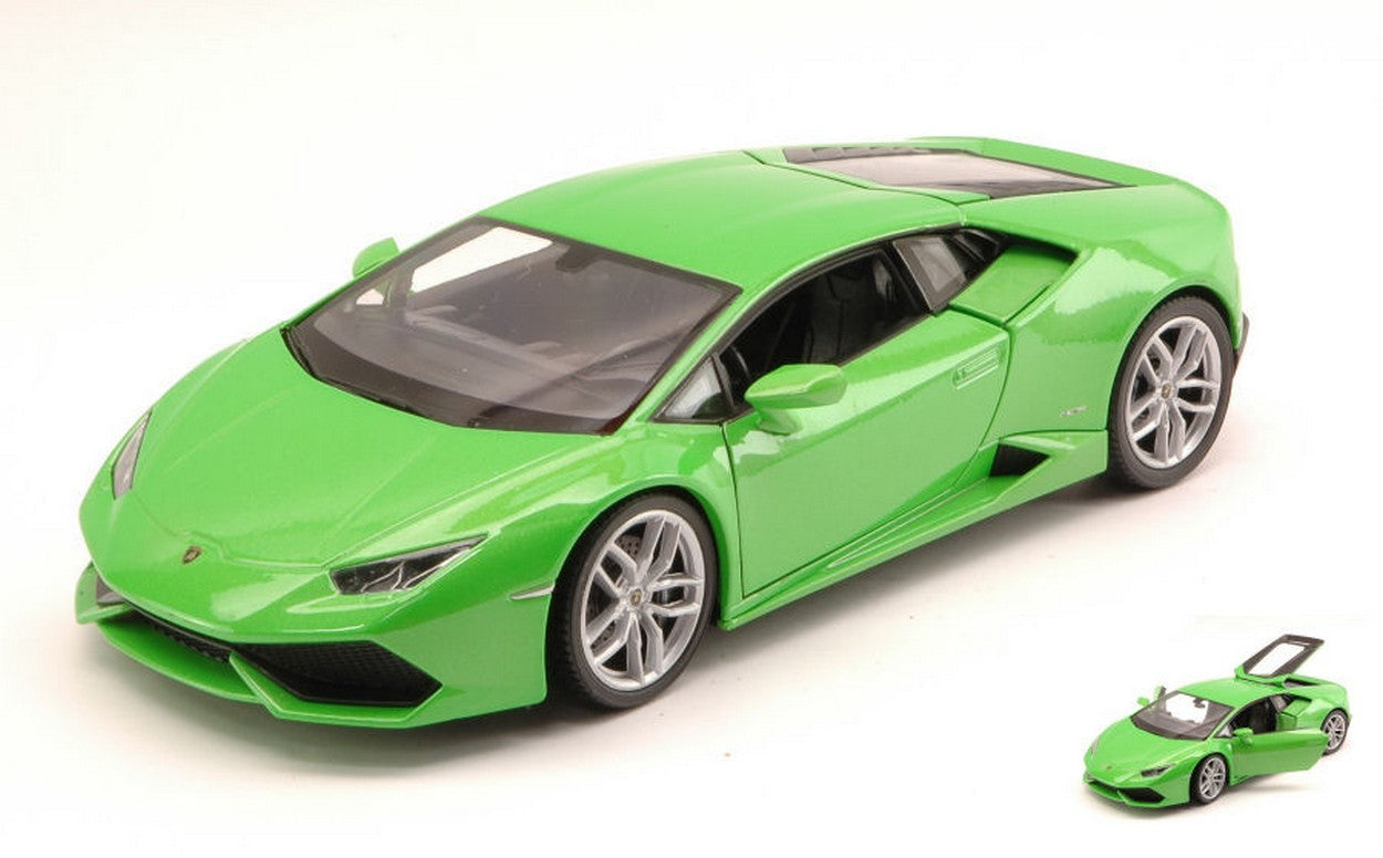 SCALE MODEL COMPATIBLE WITH LAMBORGHINI HURACAN LP 610-4 2014 GREEN 1:24 WELLY WE4056GR