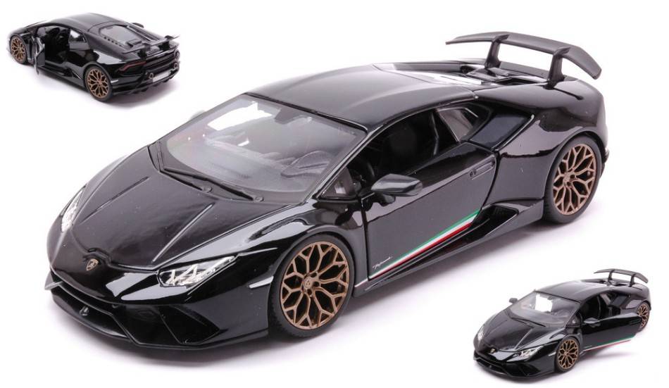 SCALE MODEL COMPATIBLE WITH LAMBORGHINI HURACAN PERFORMANTE BLACK 1:24 BURAGO BU21092Z