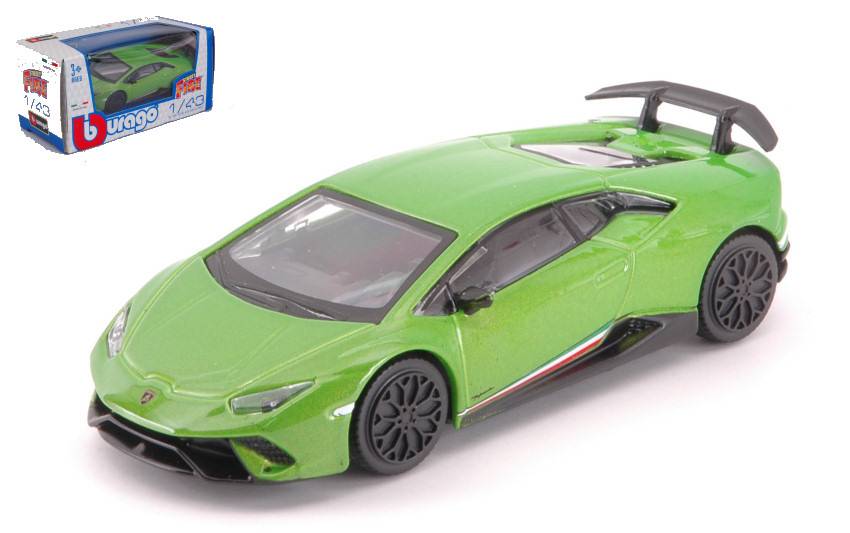 SCALE MODEL COMPATIBLE WITH LAMBORGHINI HURACAN PERFORMANTE MANTIS GREEN 1:43 BURAGO BU30397G