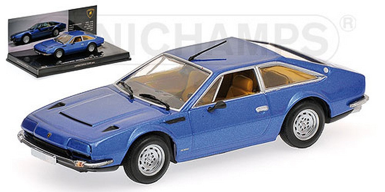 SCALE MODEL COMPATIBLE WITH LAMBORGHINI JARAMA 1974 BLUE 1:43 MINICHAMPS PM436103400