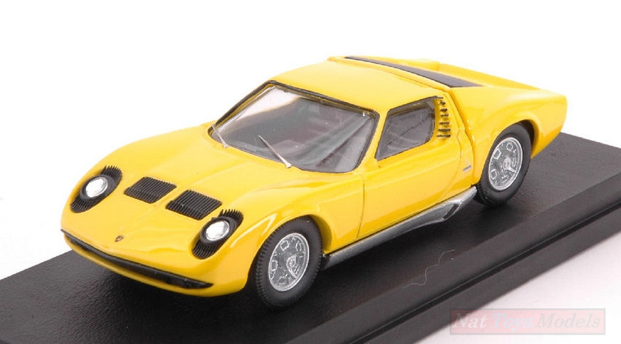 SCALE MODEL COMPATIBLE WITH LAMBORGHINI MIURA BERTONE P400 1966 YELLOW 1:43 RIO RI4585