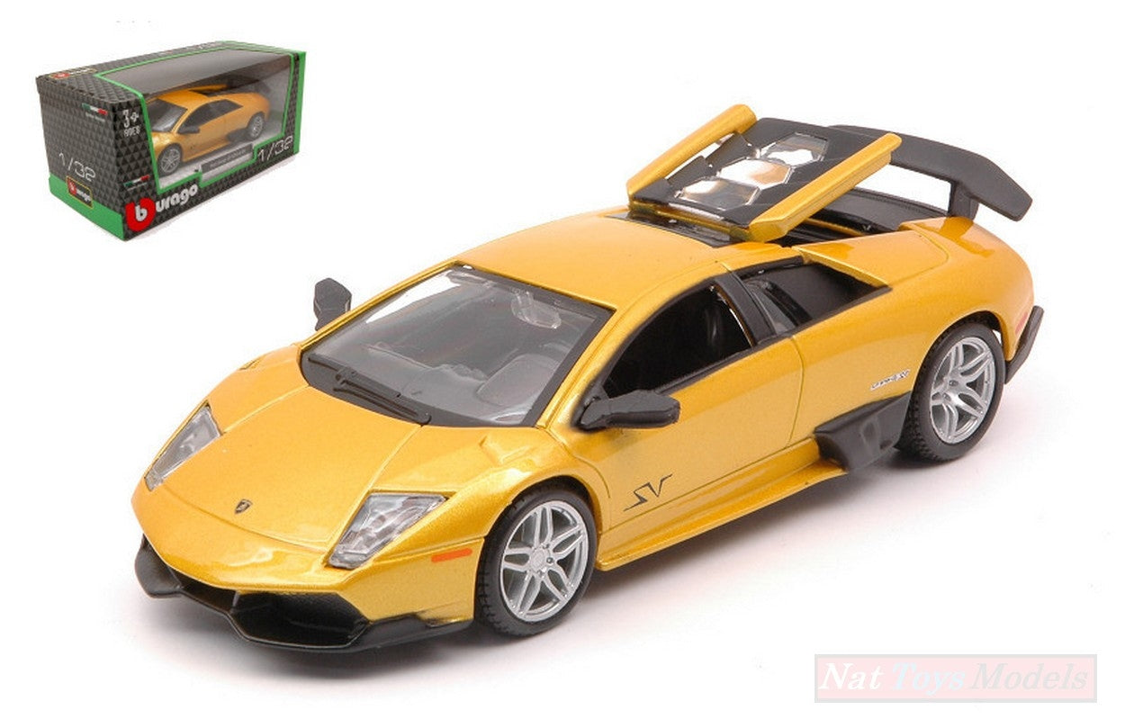 SCALE MODEL COMPATIBLE WITH LAMBORGHINI MURCIELAGO LP 670-4 SV YELLOW 1:32 BURAGO BU43052