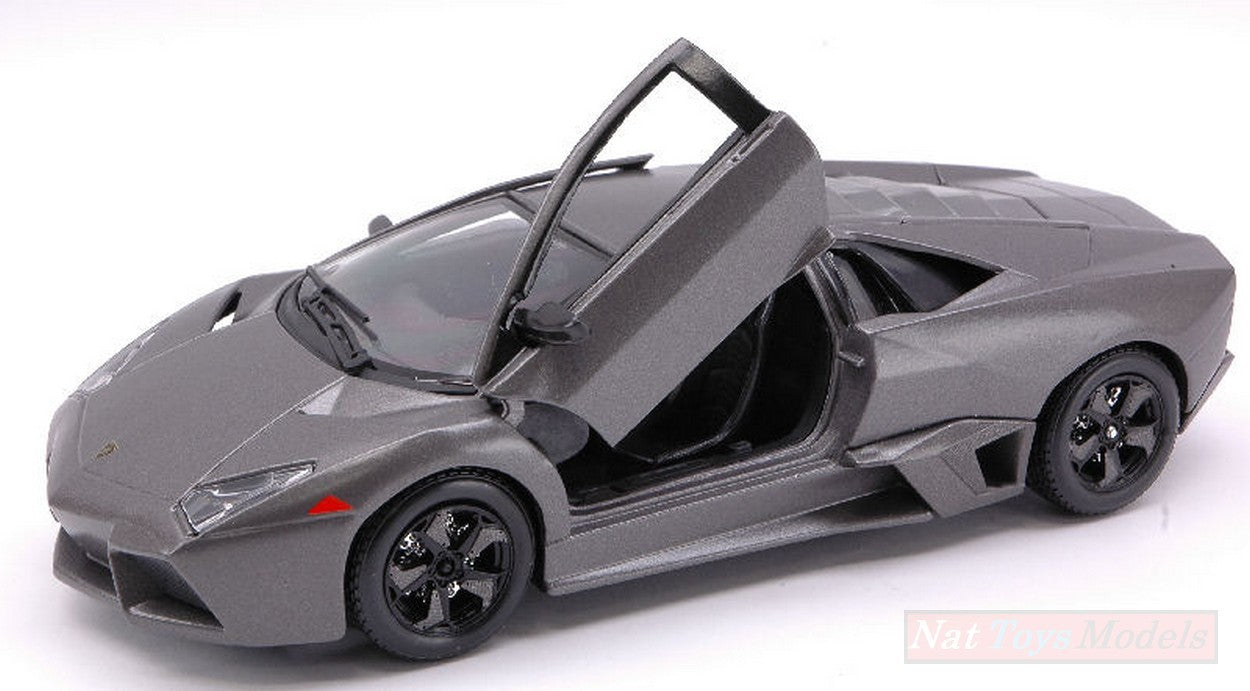 SCALE MODEL COMPATIBLE WITH LAMBORGHINI REVENTON 2007 GRAY BARRA 1:24 BURAGO BU21041G