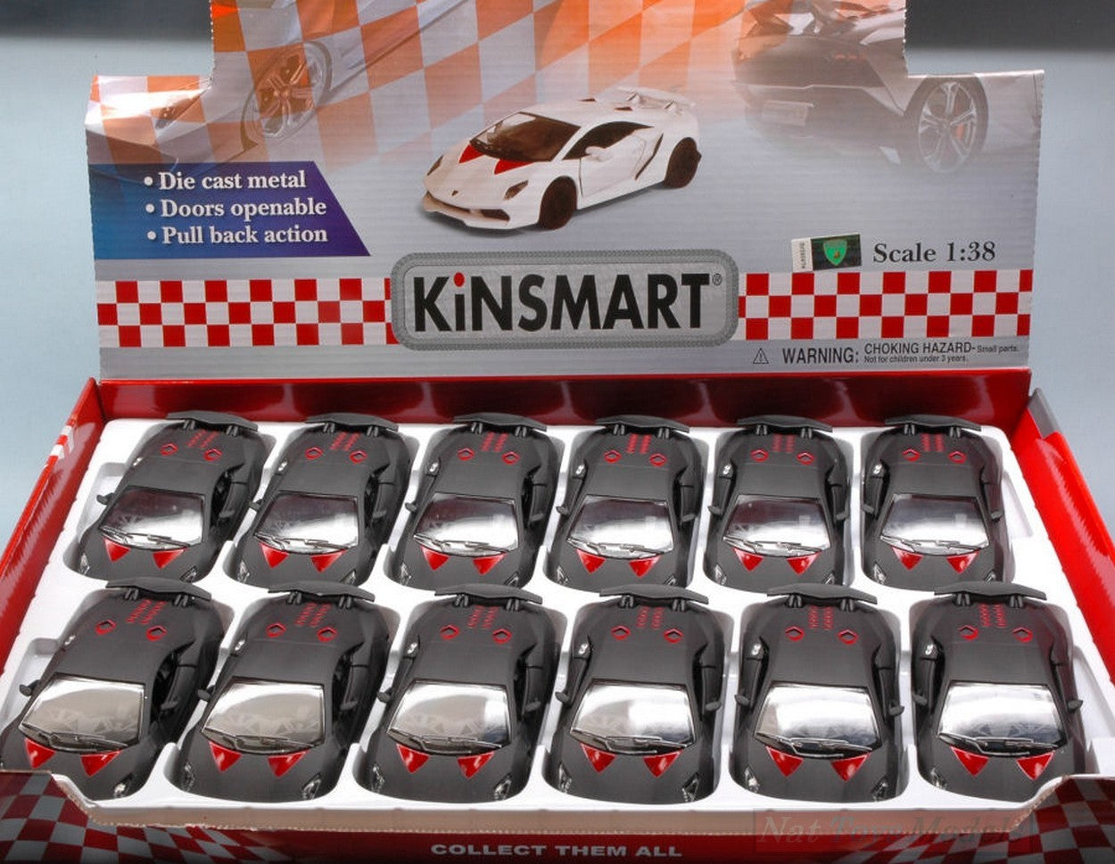 SCALE MODEL COMPATIBLE WITH LAMBORGHINI SESTO ELEMENTO 2013 COL.ASS.1:38 KINSMART KT5359D