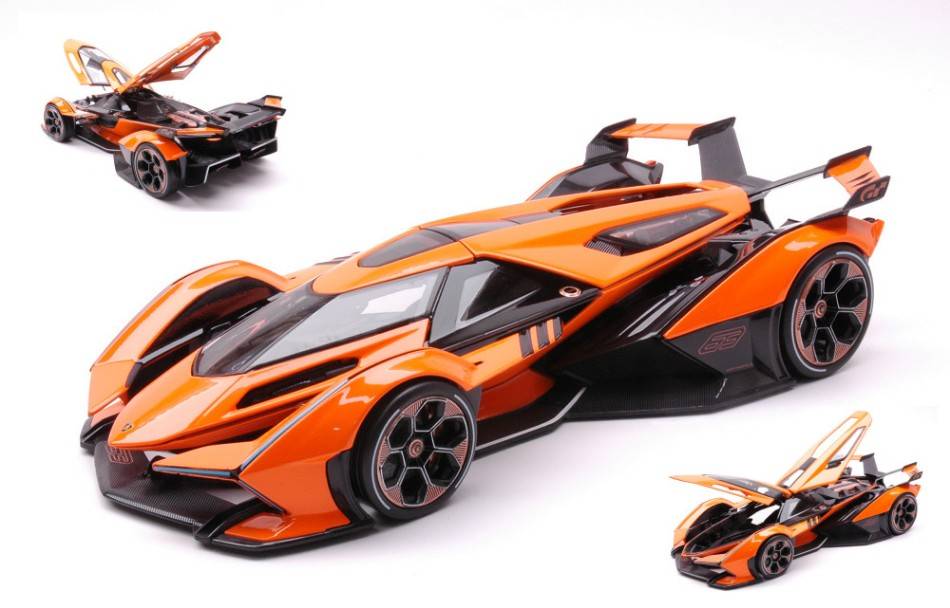 SCALE MODEL COMPATIBLE WITH LAMBORGHINI V12 VISION GRAN TURISMO 2021 ORANGE 1:18 MAISTO MI36454O