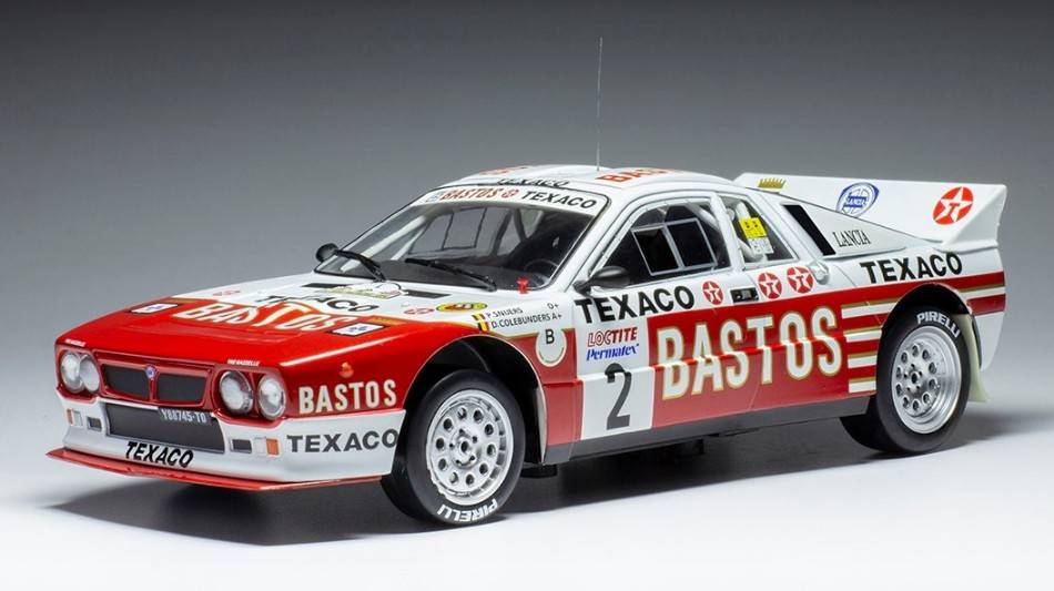 SCALE MODEL COMPATIBLE WITH LANCIA 037 N.2 RALLY YPRES 1985
SNIJERS/COLEBUNDERS 1:18
IXO MODEL 18RMC136