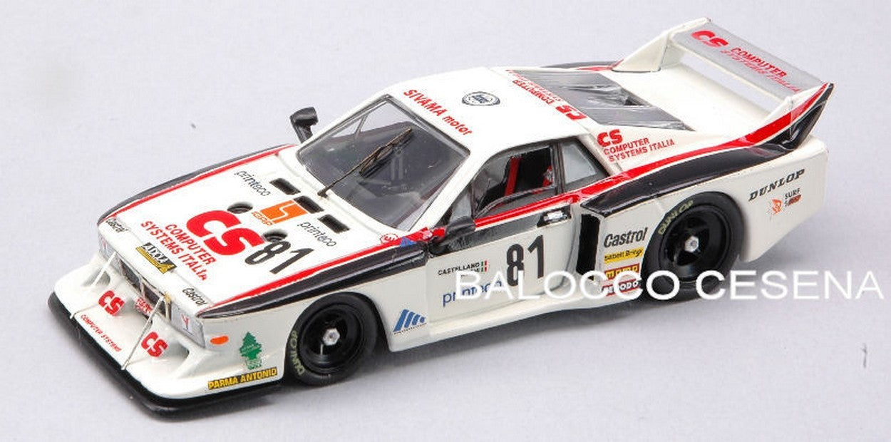 MODELLINO IN SCALA COMPATIBILE CON LANCIA BETA TURBO N.81 5th MONZA 1982 CASONI-CASTELLANO 1:43 BEST MODEL BT9349