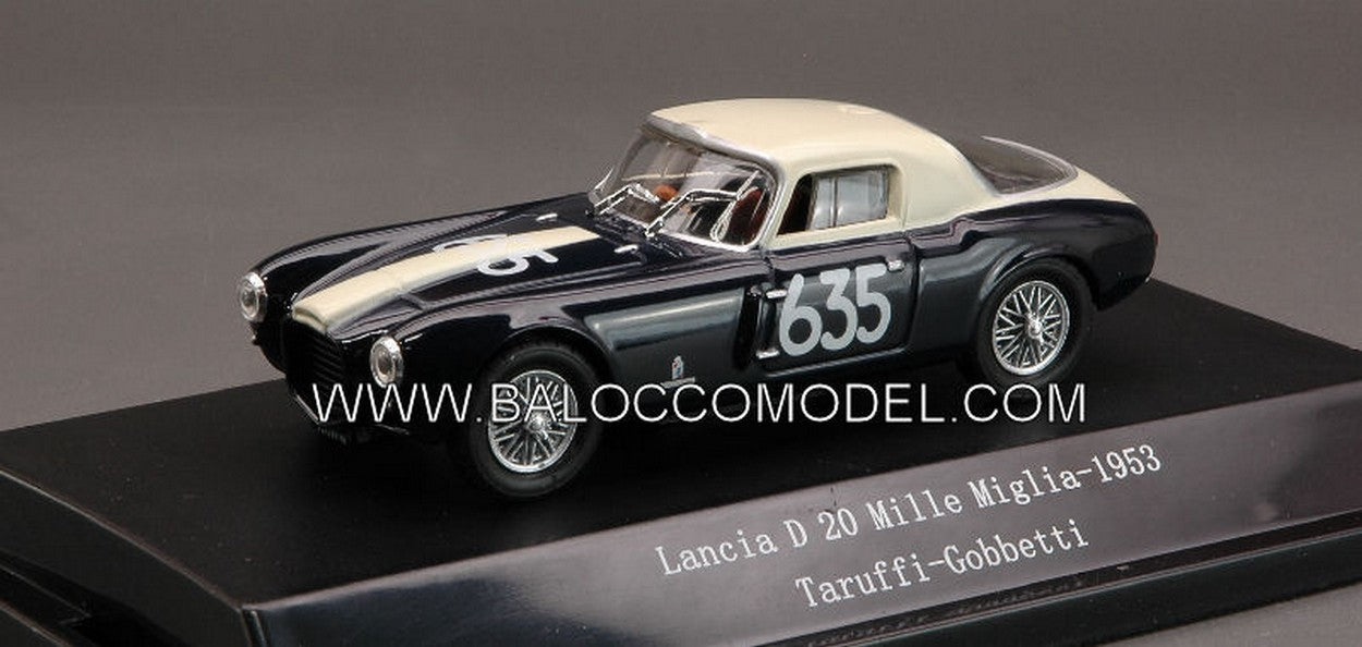 MODELLINO IN SCALA COMPATIBILE CON LANCIA D 20 N.635 RETIRED MM 1953 TARUFFI-GOBBETTI 1:43 STARLINE STR51841