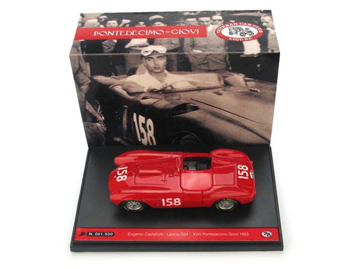 MODELLINO IN SCALA COMPATIBILE CON LANCIA D 24 N.158 XVIII PONTEDECIMO-GIOVI 1953 EUGENIO CASTELLOTTI 1:43 BRUMM BMS0920