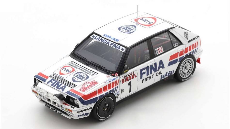 MODELE REDUIT COMPATIBLE AVEC LANCIA DELTA HF 16V N.1 WINNER RALLYE SANREMO 1991 AURIOL-OCCELLI 1:43 SPARK MODEL S9008