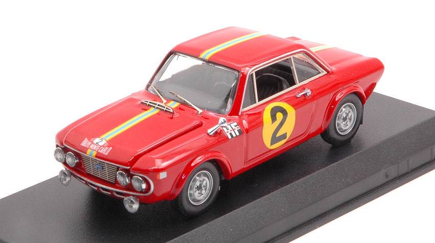 MODELE REDUIT COMPATIBLE AVEC LANCIA FULVIA 1.3 COUPE' HF N.2 MONTE CARLO 1967 MUNARI-HARRIS 1:43 MEILLEUR MODELE BT9818
