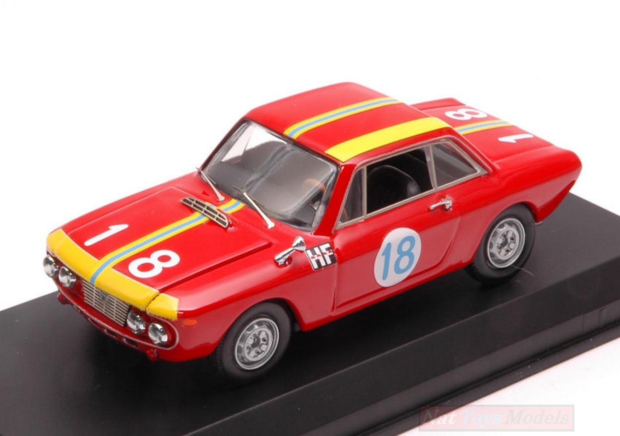 SCALE MODEL COMPATIBLE WITH LANCIA FULVIA 1300 HF N.18 11th (WINN.CLASS) T.FLORIO 1966 CELLA-MARZI BEST MODEL BT9660