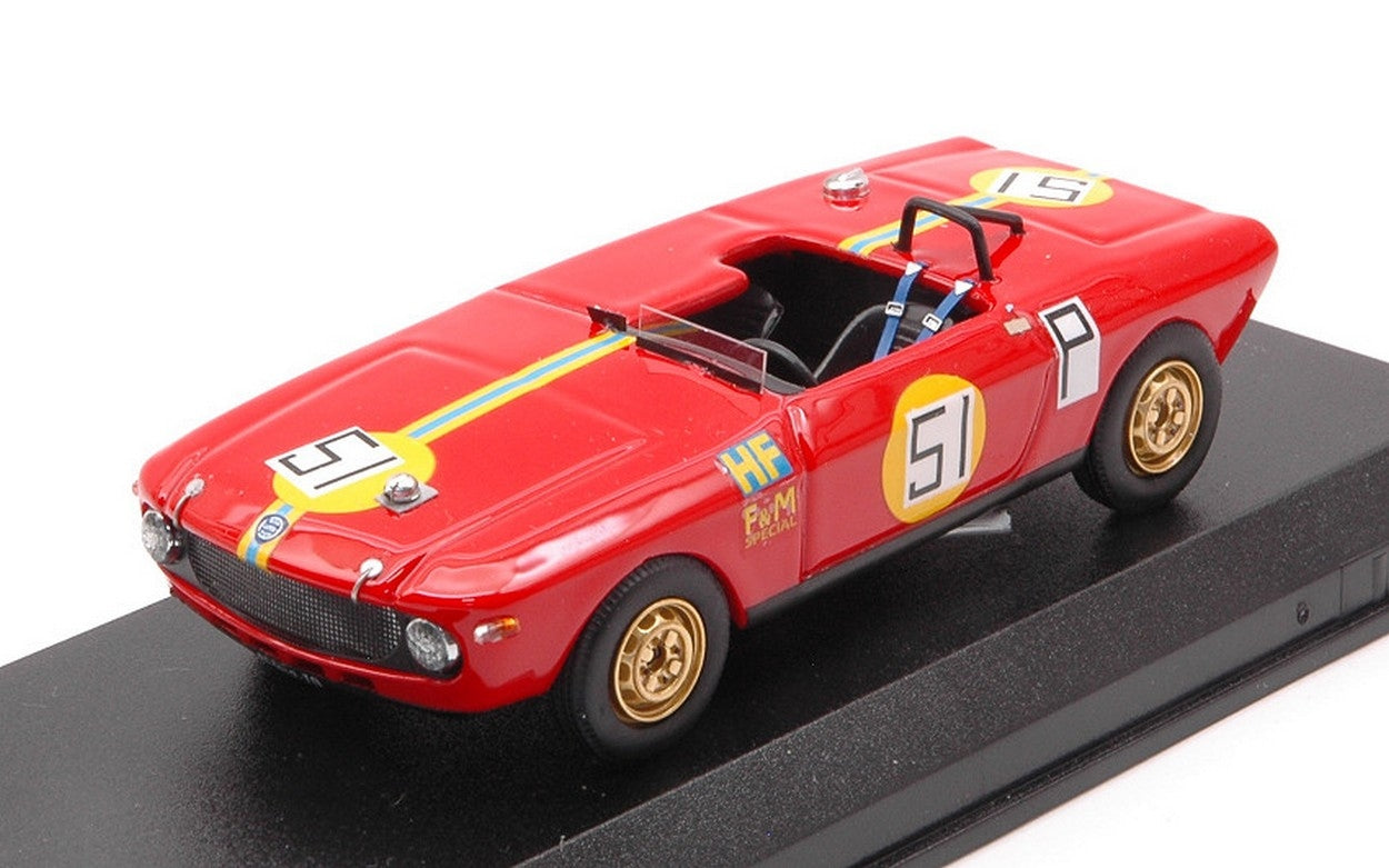 SCALE MODEL COMPATIBLE WITH LANCIA FULVIA F&M SP.HF N.51 1000 KM NURBURGR. 1969 MAGLIOLI-PINTO 1:43 BEST MODEL BT9788