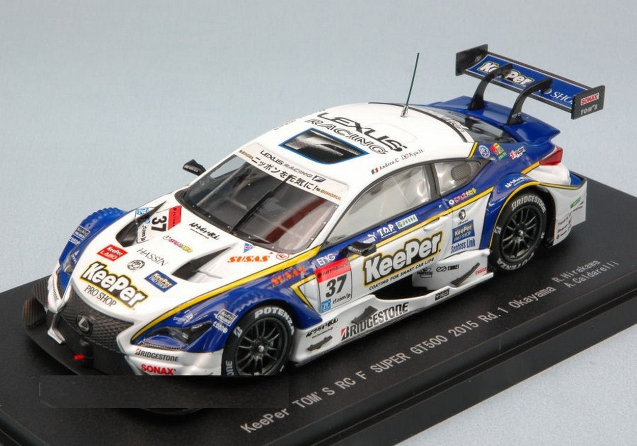 SCALE MODEL COMPATIBLE WITH LEXUS RC F N.37 WINNER OKAYAMA SUPER GT500 2015 HIRAKAWA-CALDARELLI 1:43 EBBRO EB45265