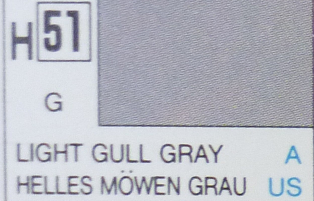 MODELING COLORS LIGHT GULL GRAY GLOSS ml 10 Pcs.6 GUNZE GU0051