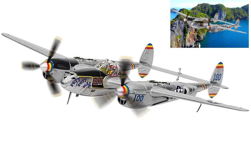 MODÈLE RÉDUIT COMPATIBLE AVEC Lockheed P-38L Lightning, 'Putt Putt Maru', 1945
Avion 1:72 CORGI AA36617