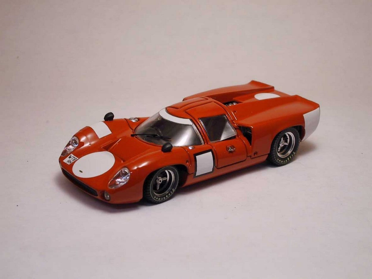 SCALE MODEL COMPATIBLE WITH LOLA T 70 COUPE 1967 PROVA RED 1:43 BEST MODEL BT9156